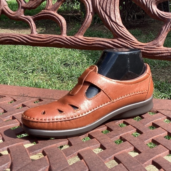 SAS Shoes - SAS Roamer Chestnut Walking Tripad Comfort Leather Loafer/Shoe